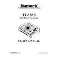 NUMARK TT-1510 Instrukcja Obsługi