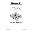 NUMARK TT-1520 Instrukcja Obsługi